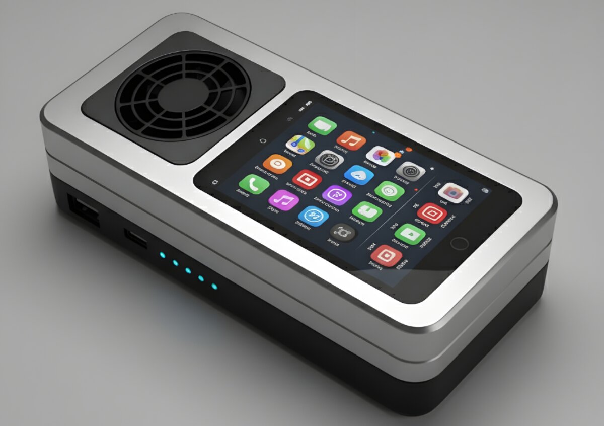 i-cool Vision chiusa, vista tre quarti